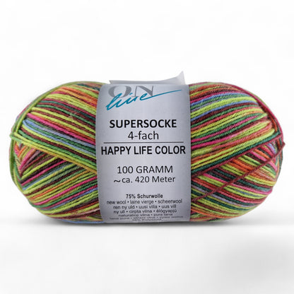 Supersocke Happy Life Color 4-fach von ONline