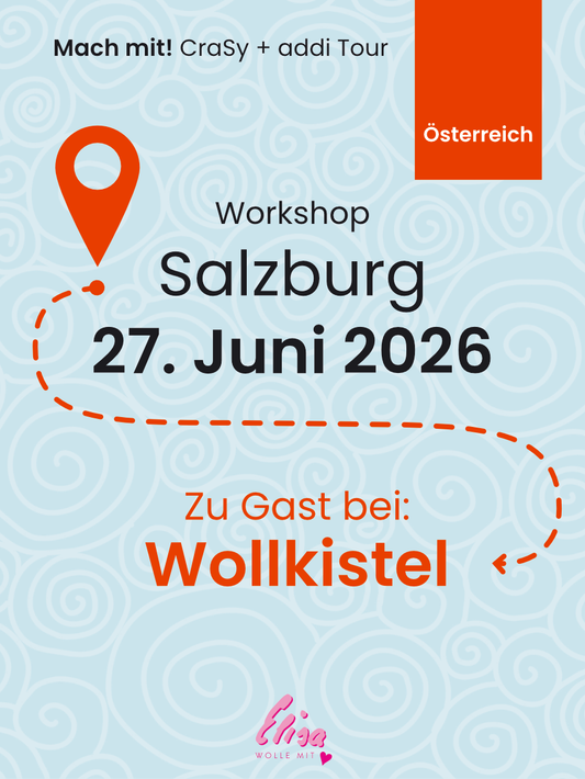 Workshop Raglan Pullover von Oben stricken mit und ohne ohne Maschenprobe inclusive Goodybag in Salzburg