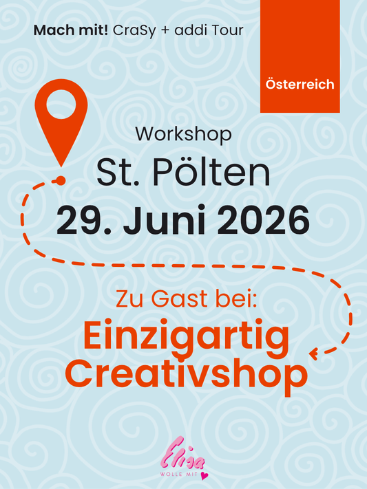 Workshop Raglan Pullover von Oben stricken mit und ohne ohne Maschenprobe inclusive Goodybag in St Pölten