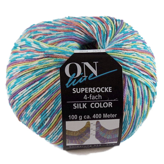 Supersocke Silk Sort. 358 Color 4-fach von ONline