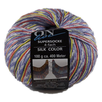 Supersocke Silk Sort. 358 Color 4-fach von ONline