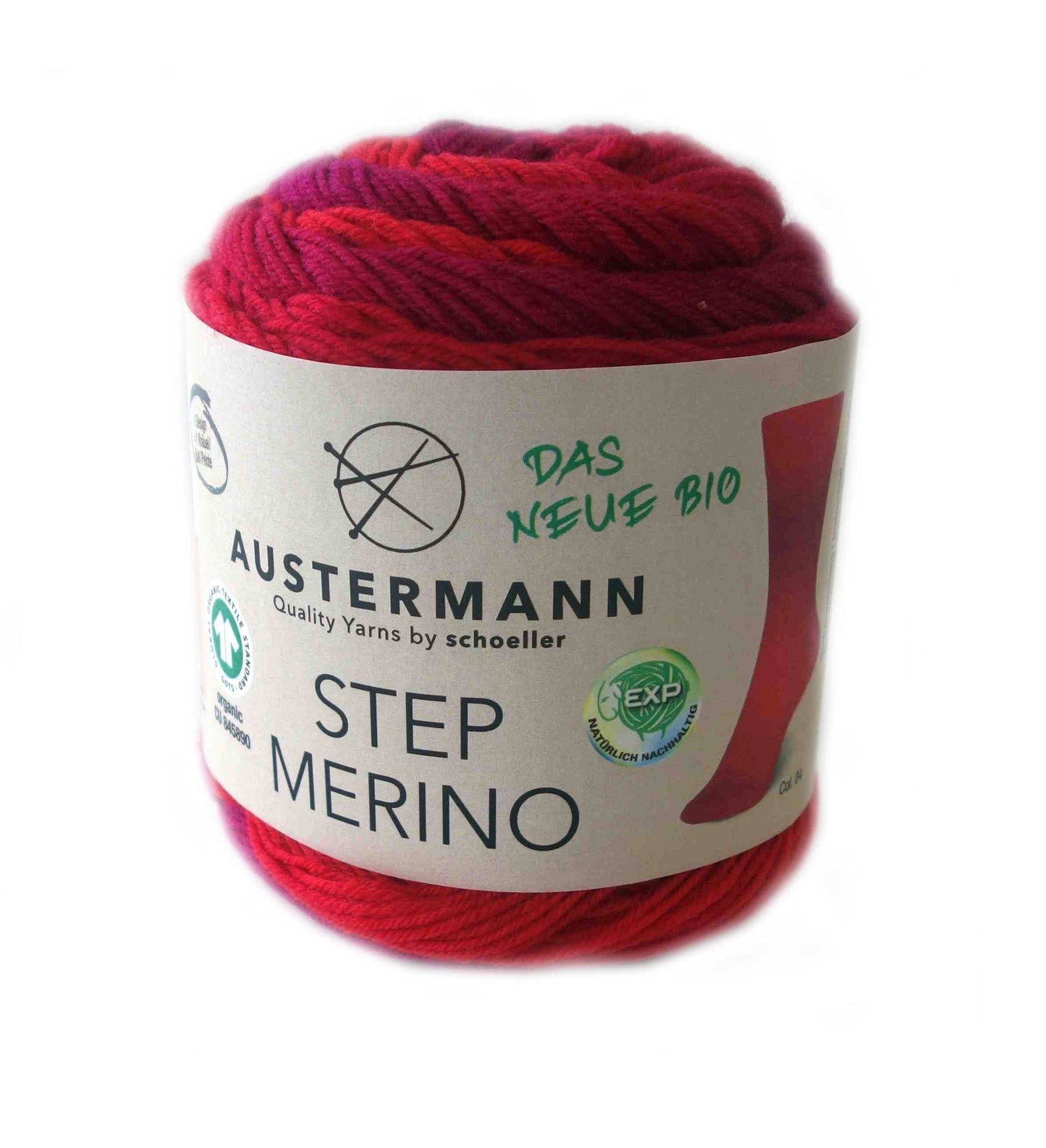 Step 4 Merino Farbverlauf GOTS von Austermann