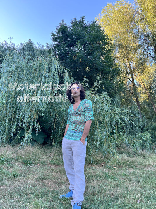 Materialpaket  Shirt Löchrick ohne Anleitung Cotton Bambou  by Schöller&Stahl