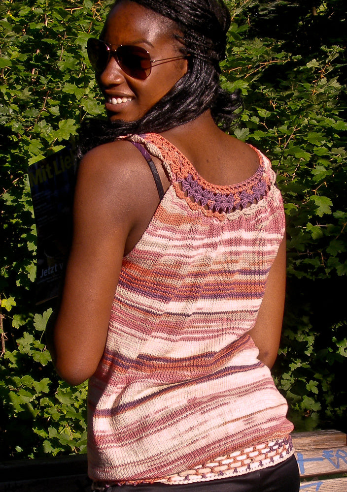 Sommertop Amaryllis | Einzelanleitung | Stricken | Sylvie Rasch
