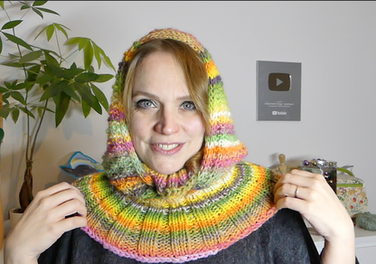 Kapuzenschal Bonny und Clyde  | Anleitung | Stricken | Sylvie Rasch