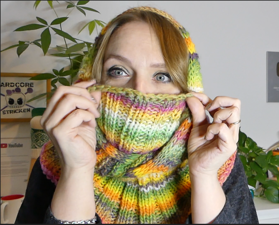 Kapuzenschal Bonny und Clyde  | Anleitung | Stricken | Sylvie Rasch