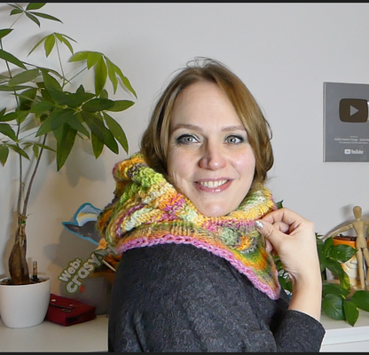 Kapuzenschal Bonny und Clyde  | Anleitung | Stricken | Sylvie Rasch