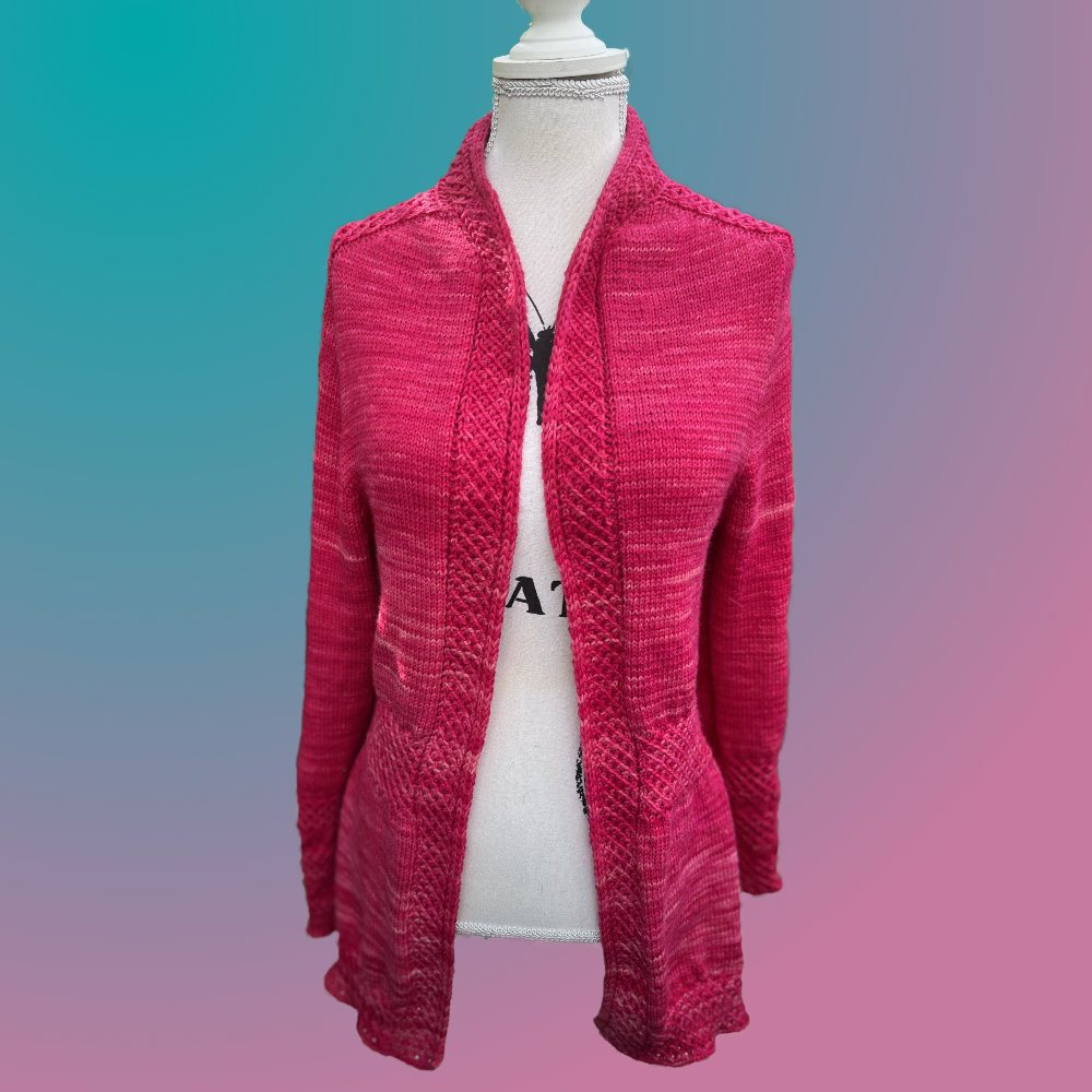 Strickjacke Blume des Lebens Long Anleitung als PDF | Anleitung als PDF | Stricken | Sylvie Rasch