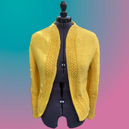 Strickjacke Blume des Lebens Kurz | Einzelanleitung | Stricken | Sylvie Rasch