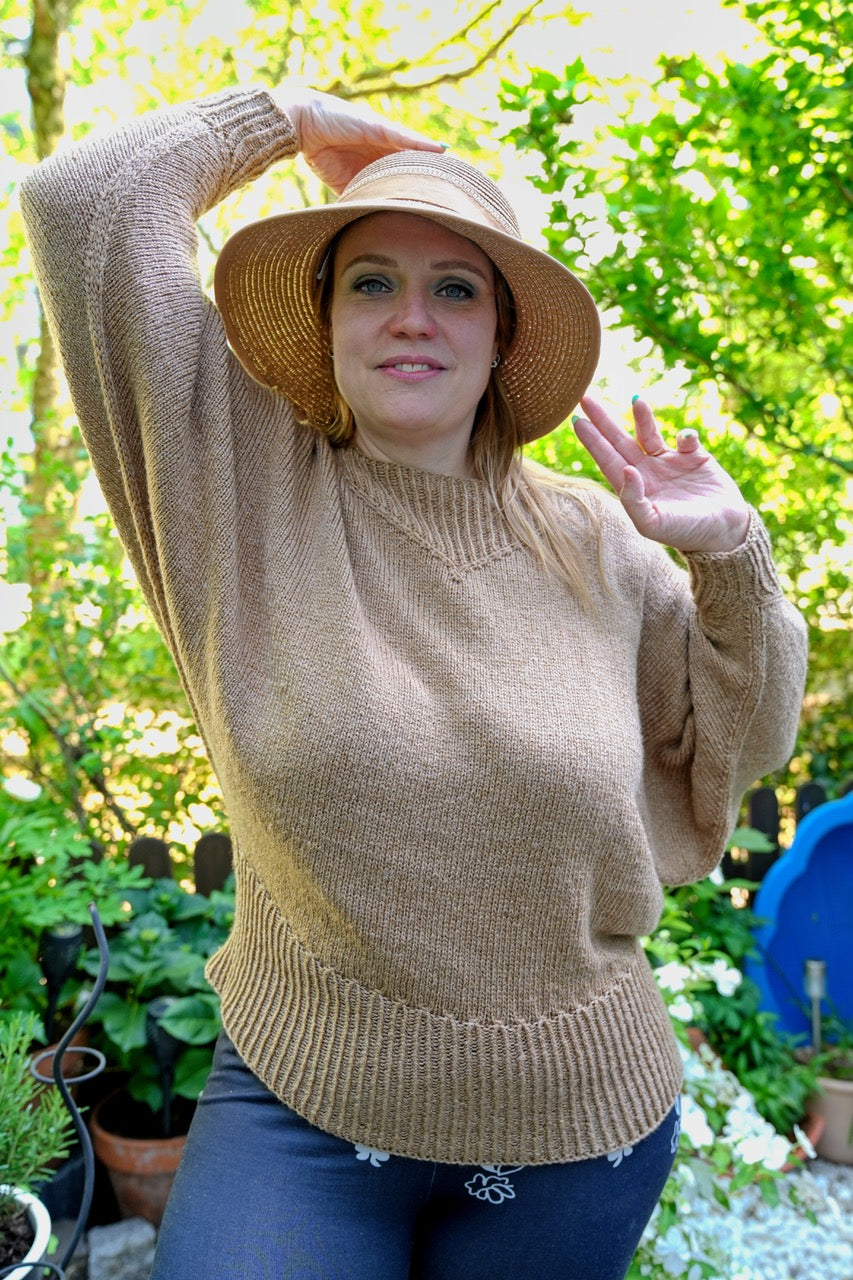 Fledermaus Pullover Engelchen | Einzelanleitung | Stricken | Sylvie Rasch