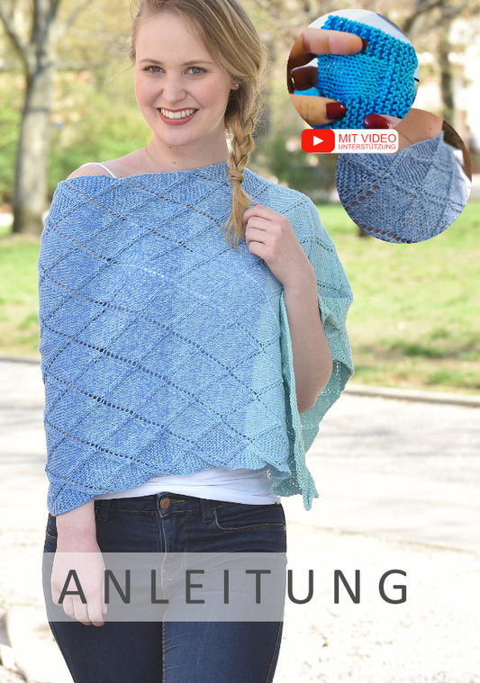 Poncho KaroQueen | Einzelanleitung | Stricken | Sylvie Rasch