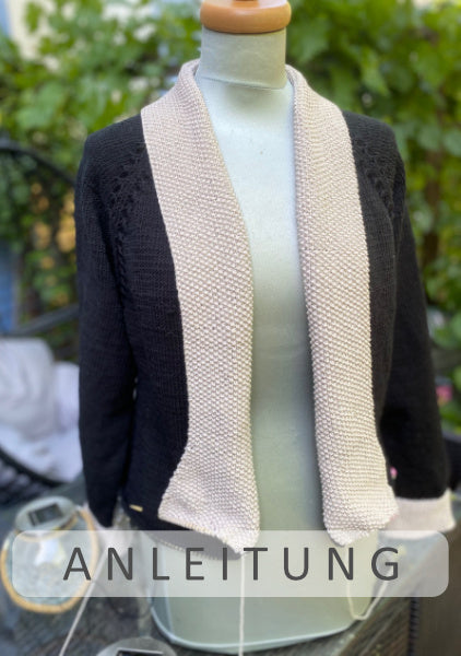 Strickjacke White Collar | Einzelanleitung | Stricken | Sylvie Rasch