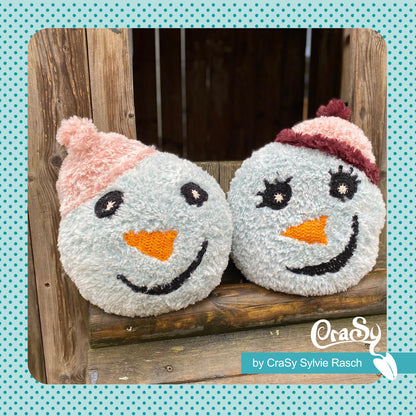 Mr und Mrs Snow die Kuschelkissen | Einzelanleitung | Häkeln, Stricken | Sylvie Rasch