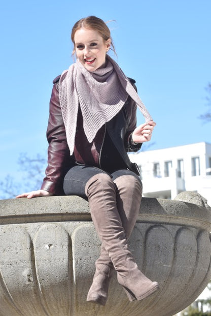 Dreiecktuch Karlinchen | Einzelanleitung | tunesisch Häkeln | Sylvie Rasch