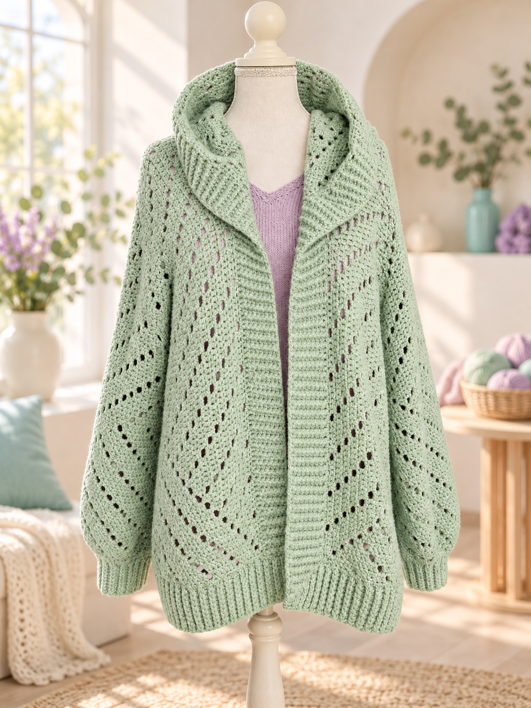 Häkel - Hexagon Jacke - Wirbelwind