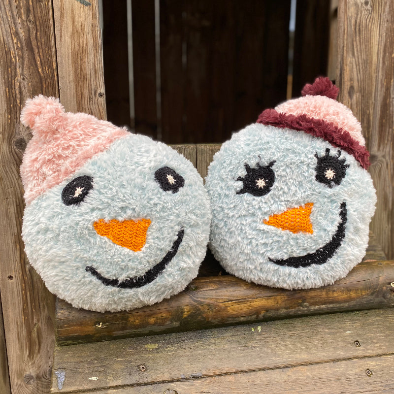 Mr und Mrs Snow die Kuschelkissen | Einzelanleitung | Häkeln, Stricken | Sylvie Rasch