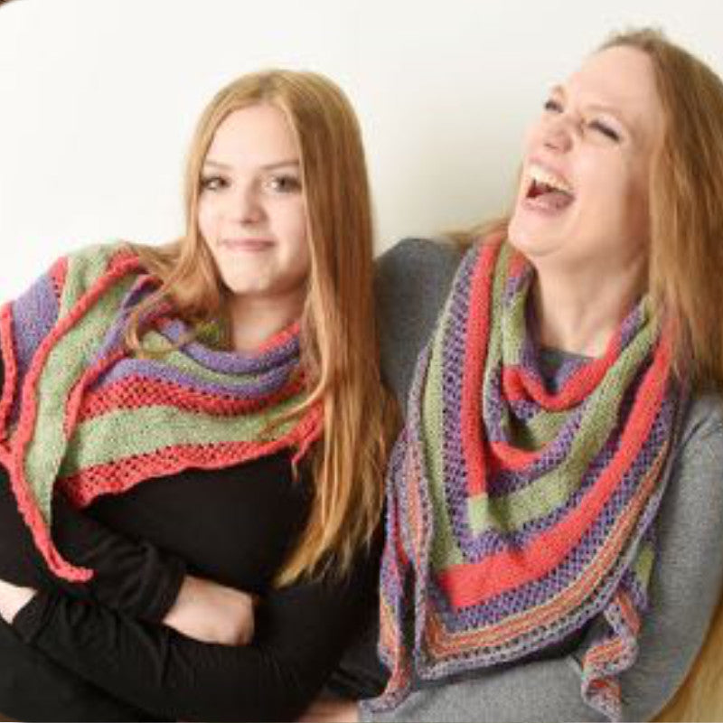 Dreiecktuch Mutter & Tochter | Einzelanleitung | Stricken | Sylvie Rasch