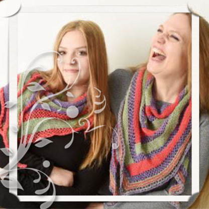 Dreiecktuch Mutter & Tochter | Einzelanleitung | Stricken | Sylvie Rasch