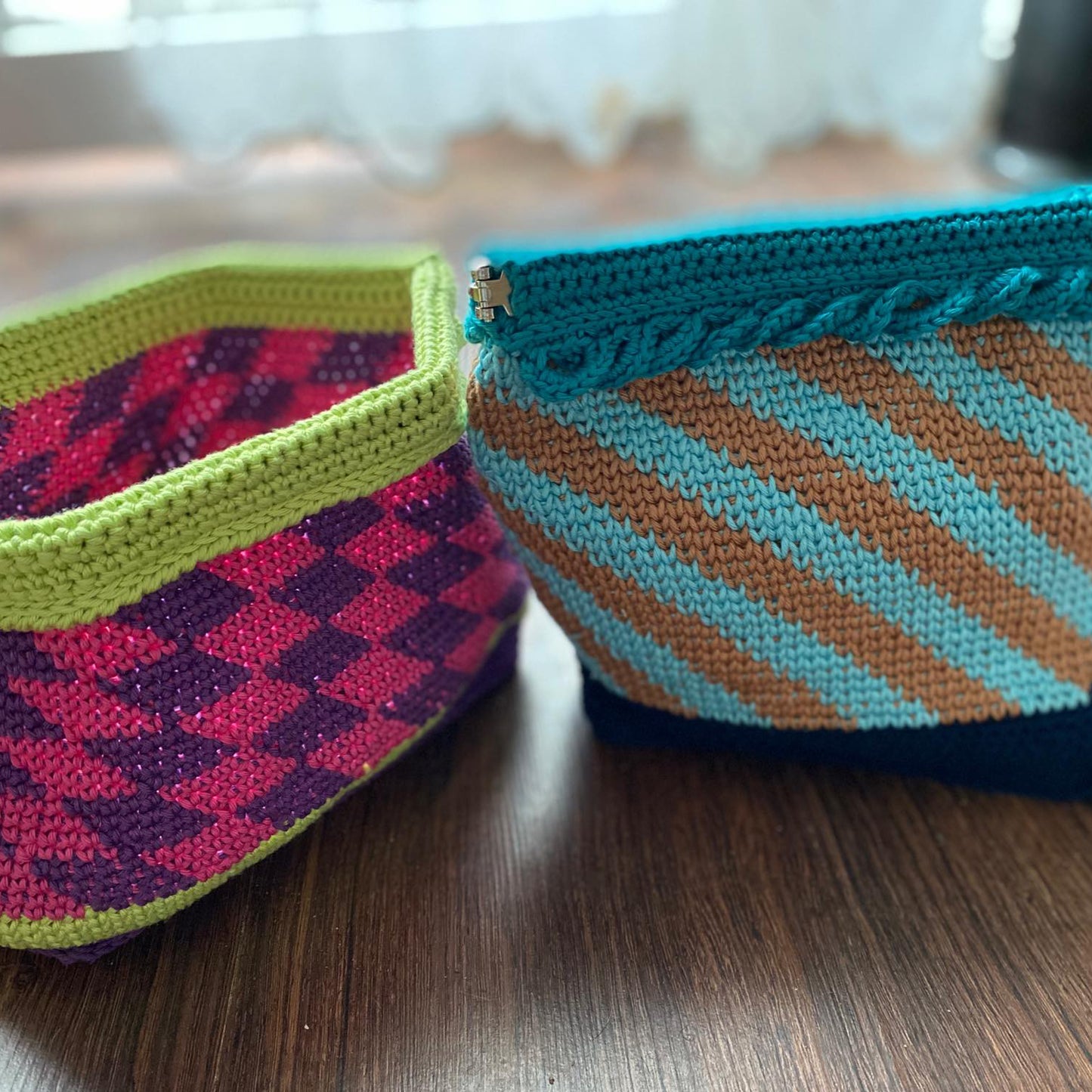 Projektbeutel / Kosmetiktasche Steife Brise | Einzelanleitung | Häkeln | Sylvie Rasch
