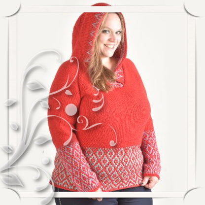Raglan-Kapuzenpulli Rotkäppchen | Einzelanleitung | Stricken | Sylvie Rasch