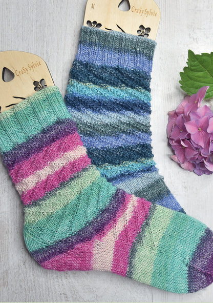 Socke Spirelli | Einzelanleitung | Stricken | Sylvie Rasch