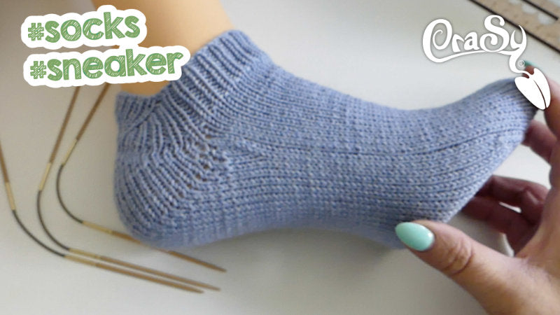 Sneakersocken Top Down Stricken | Anleitung | Stricken | Sylvie Rasch